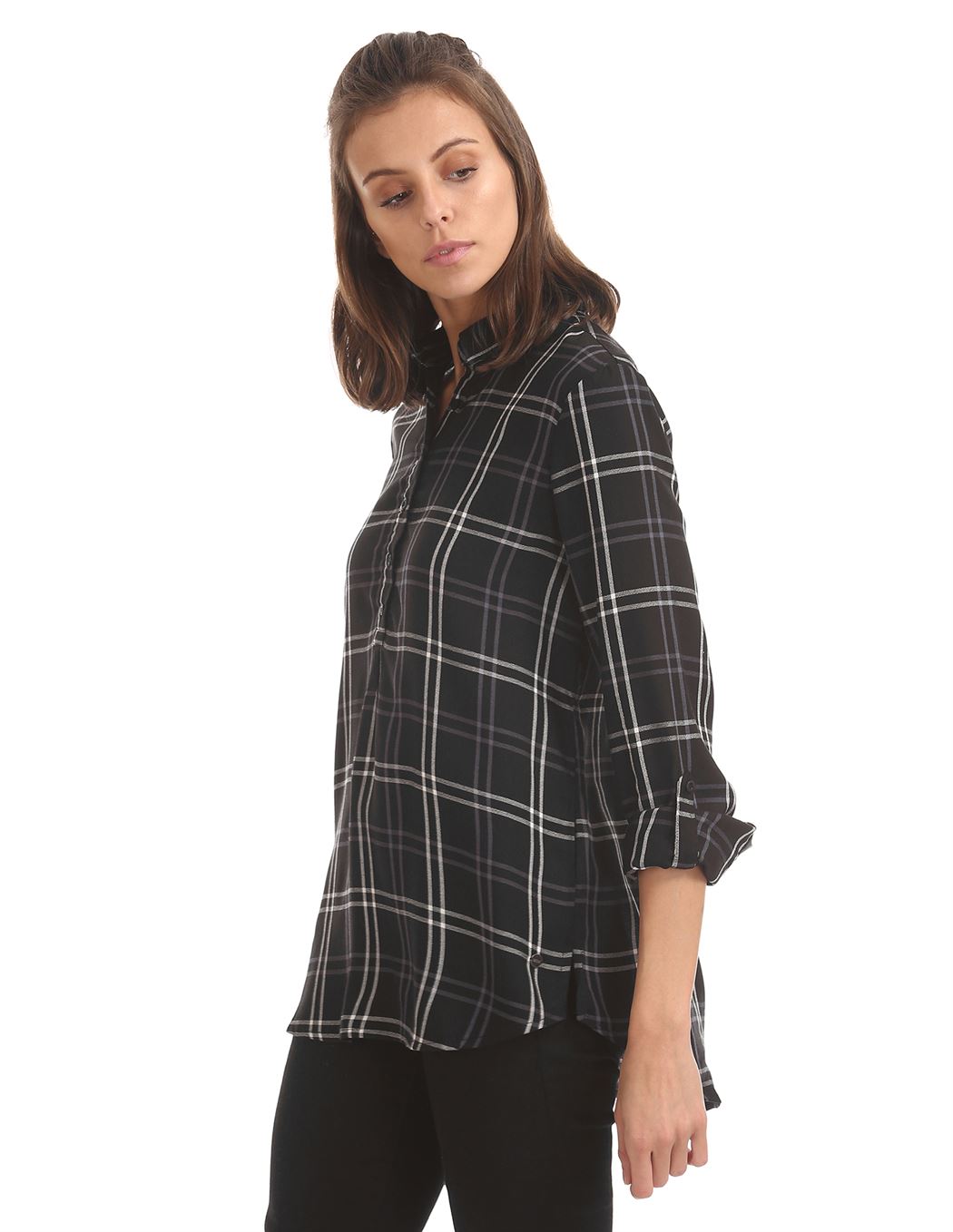 U.S. Polo Assn. Women Checkered Casual Wear Shirt